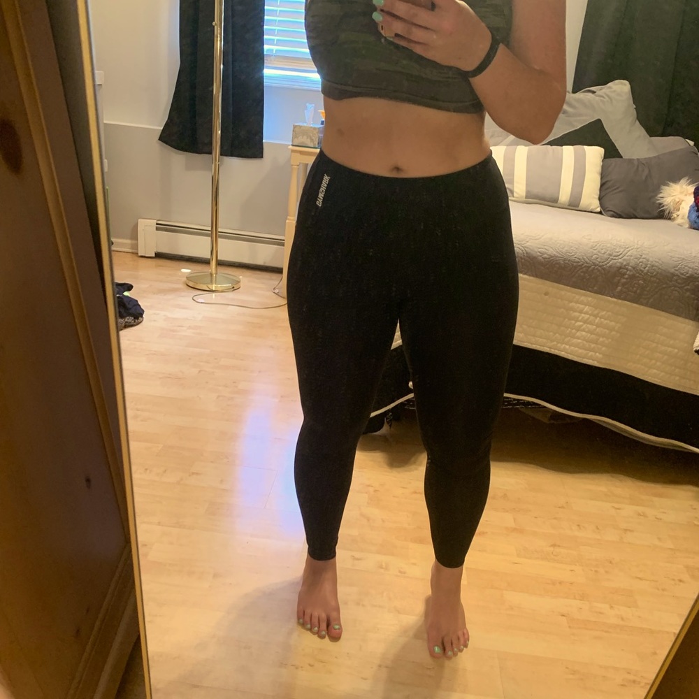 Two XS Gymshark Black Leggings